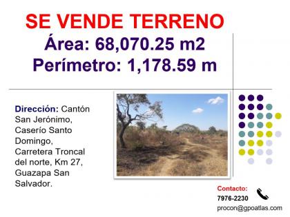 SE VENDE TERRENO EN GUAZAPA