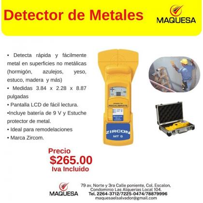 DETECTOR DE METALES ZIRCOM MAQUESA