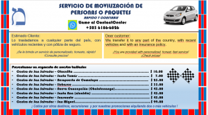 AJSLG - Negocios Diversos - SERVICIO DE MOVILIZACIÓN DE PERSONAS O PAQUETES