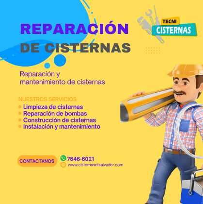 Reparación de cisternas Limpieza de cisternas