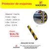 Protectores de caucho con reflectivos amarillos para esquinas. Hechos de material de alta calidad