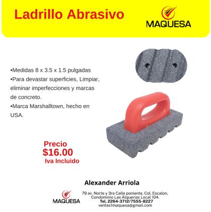 Ladrillos Abrasivos MARSHALLTOWN para desvastar superficies