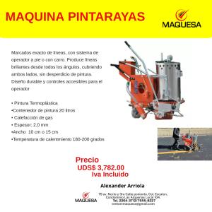 Maquina Pinta Rayas, pintura en caliente. Excelente maquina fabricada en China por JF.